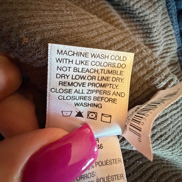 BERNE Men's Workwear Navy Pullover 1/4 Zip Sweat shirt, Size Large - Picture 13 of 16